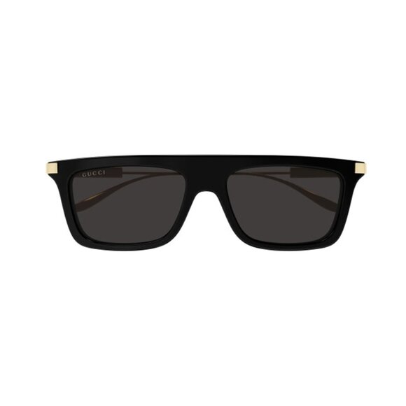 NEW GUCCI SUNGLASSES, BLACK GOLD MEN SUNGLASSES GUCCI - Picture 2 of 3